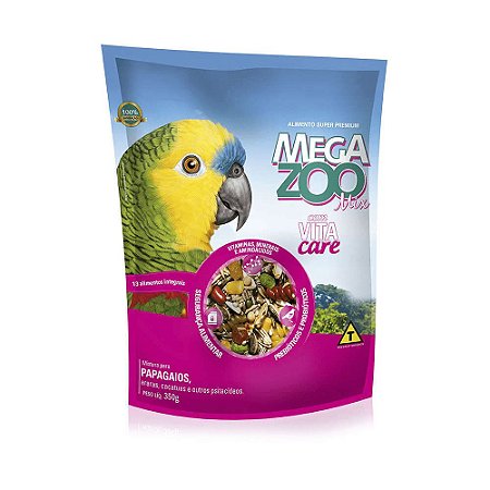 Alimento Para Papagaio  Megazoo Mix  350g