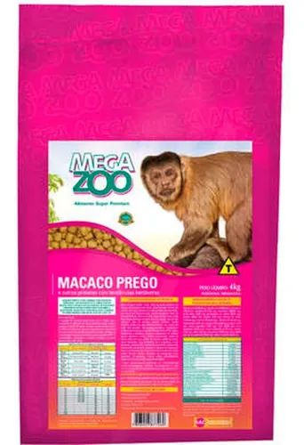 Alimento Para Primatas Macaco Prego Megazoo 4kg