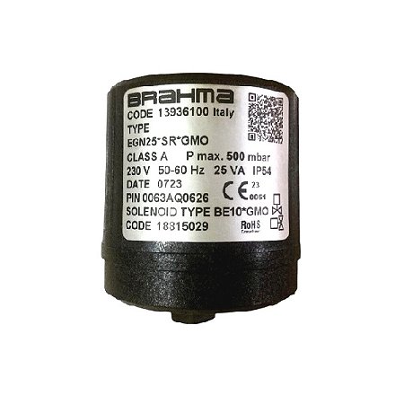 Queimadores industriais - Bobina BRAHMA Código BE10*GMO - 220V-50/60HZ