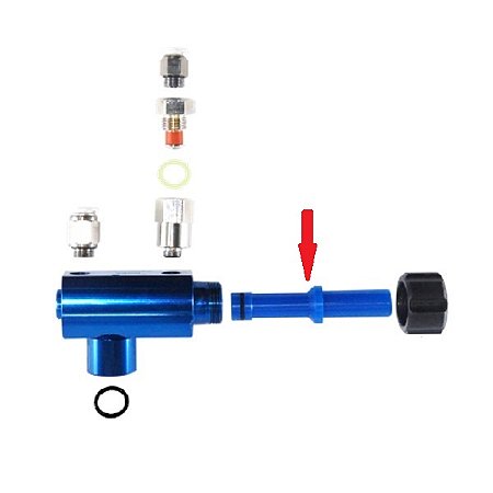 Equipamentos para pintura eletrostática a pó - Ejetor de sucção da câmara oval