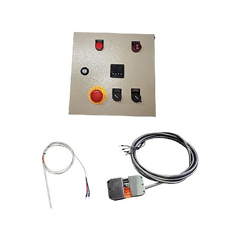 Painel de controle de temperatura para queimadores industriais