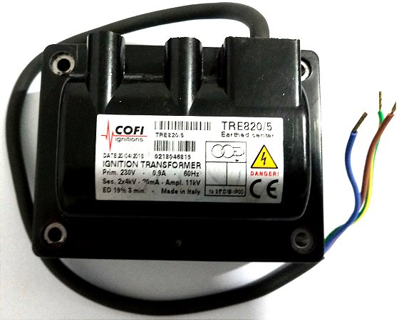 Queimadores industriais - Transformador de ignição Cofi TRE-820/5