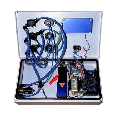 Equipamentos para pintura eletrostática a pó - Cascata geradora de alta tensão 90 KV (Equipamento manual)