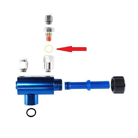 Equipamentos para pintura eletrostática a pó - Anel plástico da válvula de retenção