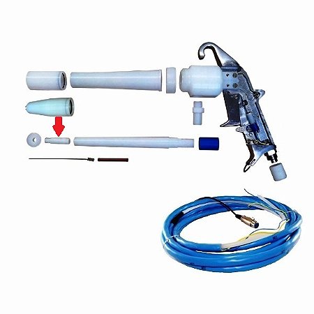 Equipamentos para pintura eletrostática a pó - Prolongador do dispersor PTM1, PTM2