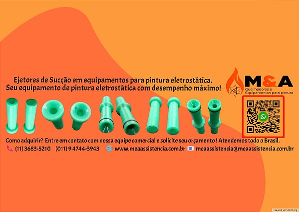 Blog - Reposição de Ejetores de Sucção em equipamentos para pintura eletrostática