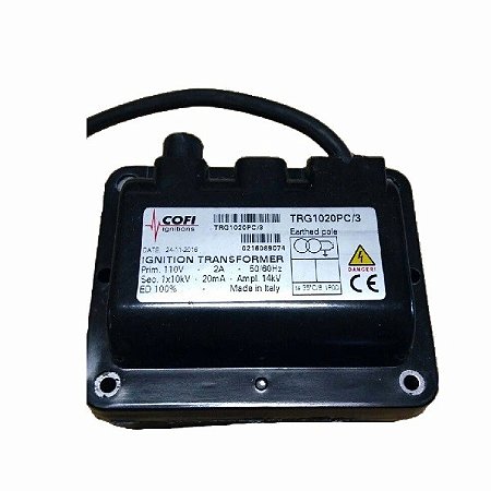 Queimadores industriais - Transformador de ignição Cofi TRG 1020PC/3