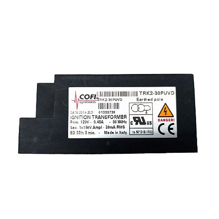 Queimadores industriais - Transformador de ignição Cofi TRK2-30PUVD