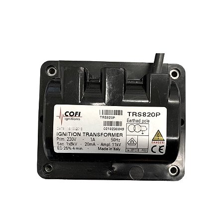 Queimadores industriais - Transformador de ignição Cofi TRS - 820P