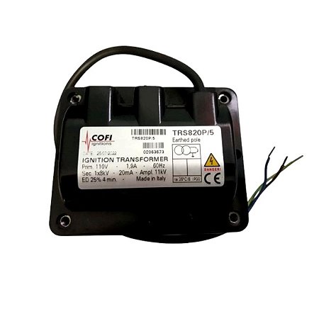 Queimadores industriais - Transformador de ignição Cofi TRS - 820P/ 5