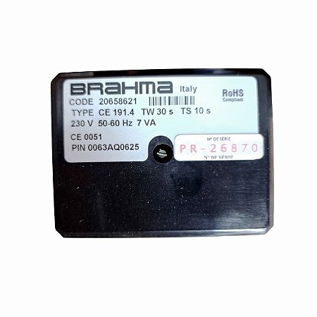 Queimadores industriais - Programador de chamas Brahma CE 191.4 tw30 ts10