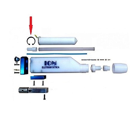 Equipamentos para pintura eletrostática a pó - Anel elástico (prende a cascata na pistola PTA2)