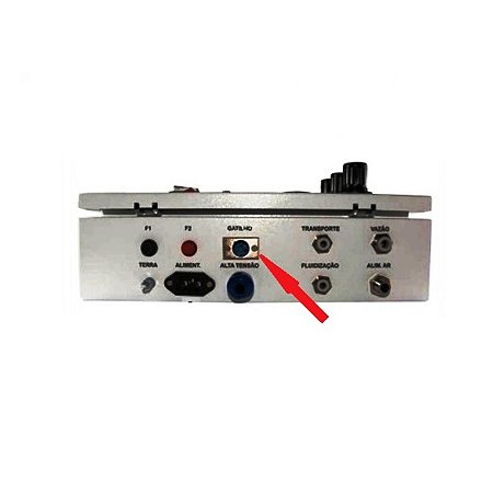 Equipamentos para pintura eletrostática a pó - Conector Cannon 3 pinos macho