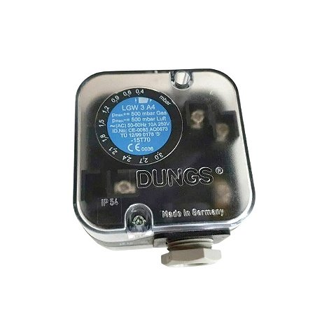 Queimadores industriais - Pressostato Dungs LGW 3A4