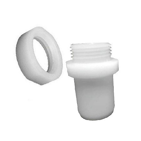 Equipamentos para pintura eletrostática a pó - Niple do tanque (Plástico Porca + Espigão)