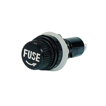 Equipamentos para pintura eletrostática a pó - Porta Fusível (para fusível 2 Amperes) Preto