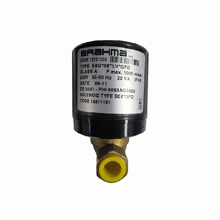 Queimadores industriais - Válvula solen. Brahma E6G*S8*1/4*GFD