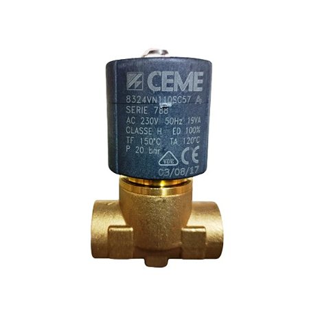 Queimadores industriais - Válvula solen. CEME 8324 NC 230V-50/60HZ D1/2"