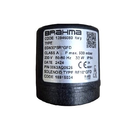 Queimadores industriais - Bobina BRAHMA Código BE10*GFD - 220V-50/60HZ