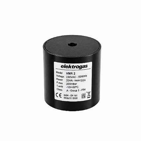 Queimadores industriais - Bobina ELEKTROGÁS VMR 2 VML 2 - RP 3/4” - 200 mBar 230V 50-60Hz