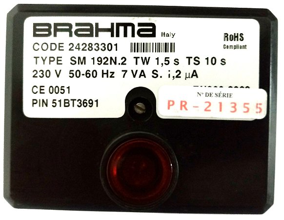 Queimadores industriais - Programador de chamas Brahma SM 192N.2