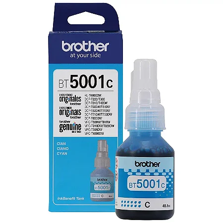Tinta Brother BT5001c Ciano | DCP-T520W DCP-T720DW HL-T4000DW MFC-T4500DW | 41.8ml