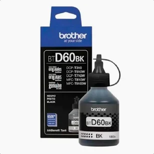 Tinta Brother BT-D60 Preto | DCP-T520W DCP-T720DW HL-T4000DW MFC-T4500DW | 108ml