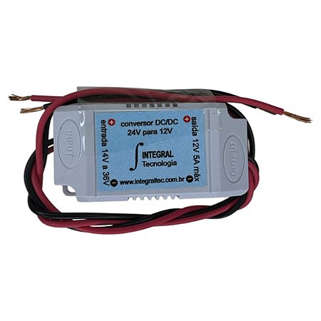 CONVERSOR 24V PARA 12V - XL4015 - INTEGRALTEC