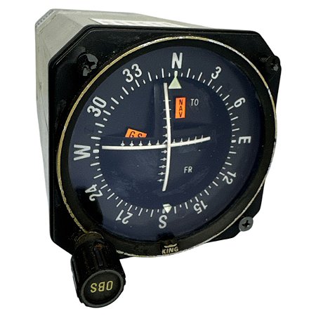 INDICATOR KI 204 VOR/LOC/CONV. & G.S. - KI 204 - BENDIX KING (P/N 066-3034-02 I S/N 4453)