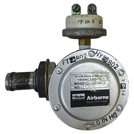 VACUUM REGULATION VALVE - 2H3-27 - PARKER - (P/N 2H3-27 I S/N 2AA)