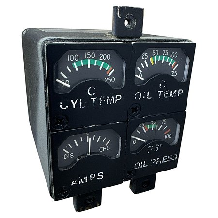 GAUGE CLUSTER - 169AU-BWL - EDO-AIRE (P/N IU305-002 I S/N 9740)