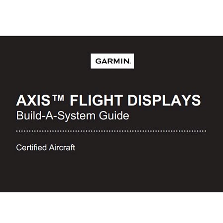 Printed AXIS Pilot's Guide - Experimental - GARMIN (P/N 190-03123-21)