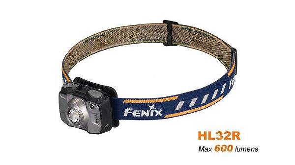 Lanterna para Cabeça Fenix HL32R Cinza - 600 Lúmens