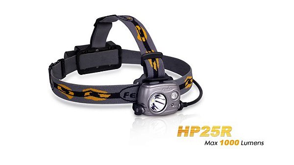 Lanterna para Cabeça Fenix HP25R Cinza - 1000 Lúmens