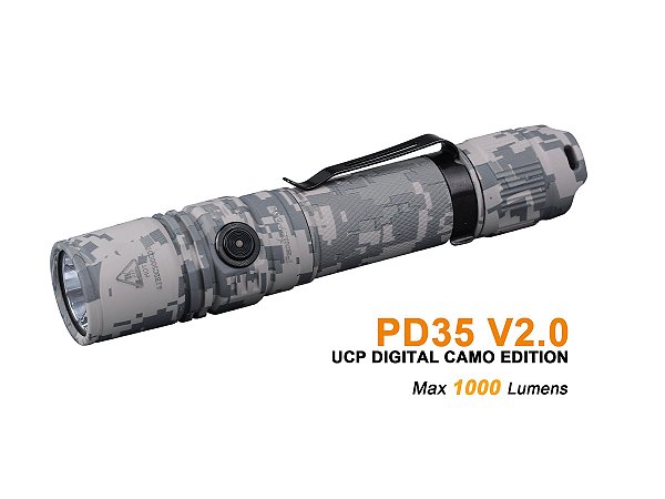 Lanterna Tática Fenix PD35 V2.0 Camo - 1000 Lumens