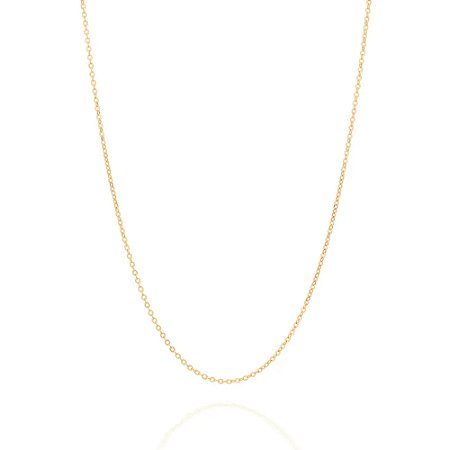GARGANTILHA BANHADA A OURO 18K 80 CM