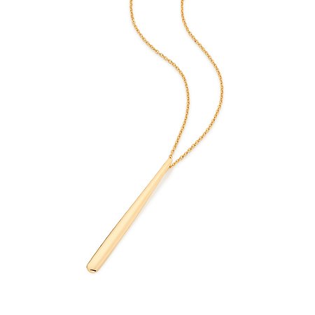 Gargantilha com pingente gota banhada a ouro 18k