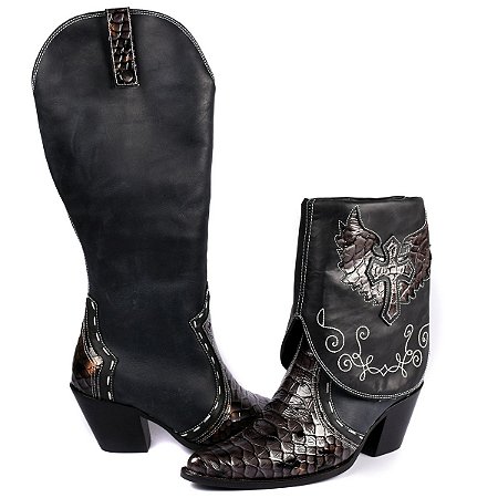 botas femininas texana cano curto