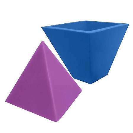 MDL 22 - Molde de silicone p/ Vela - Pirâmide Pequena