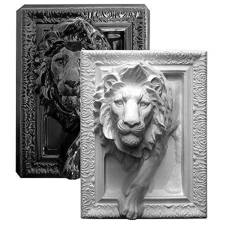 916 - Forma Quadro Leão de Judá - 46,5 x 34,5 cm