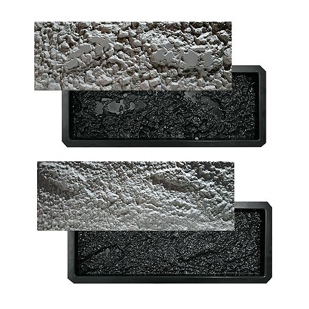 318 - Kit de 2 Formas Dark Stone - 60 x 21 cm