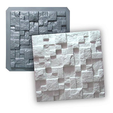 PRO 01 - Forma ABS 1.3 mm Gesso/Cimento - Mosaico Natural 28 X 28 cm