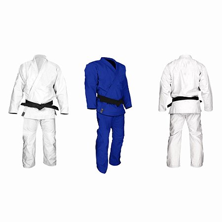 Kimono Judô, Trançado, melhor marca, menor preço, Marca Aranha, Branco,  azul - Fightwear, Kimonos, Jiu-Jitsu | Kimonos Aranha