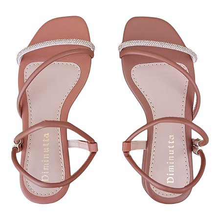 Rasteirinha Diminutta Com Strass Delicada