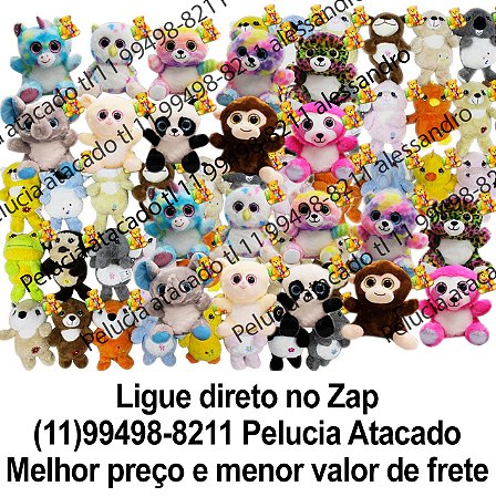Animais de pelúcia sortidos para grua com 80 unidades Mix2