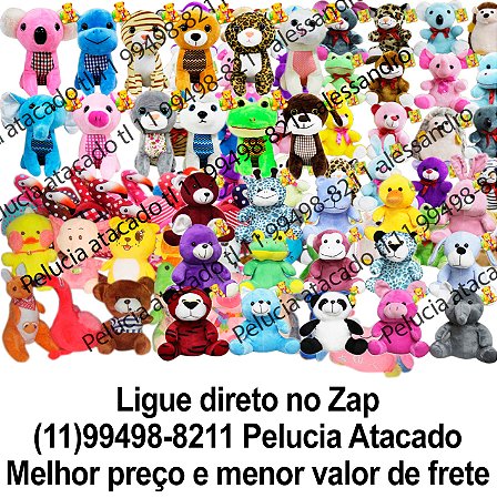 Animais de pelúcia sortidos para grua com 80 unidades Mix6