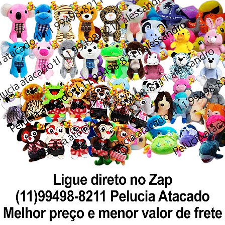 Animais de pelúcia sortidos para grua com 80 unidades Mix7