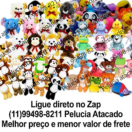 Animais de pelúcia sortidos para grua com 80 unidades Mix9