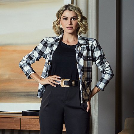 Casaco Xadrez Eva bella Jessica