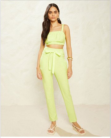 Conjunto de Cropped e Calça Flame Rustic Morina